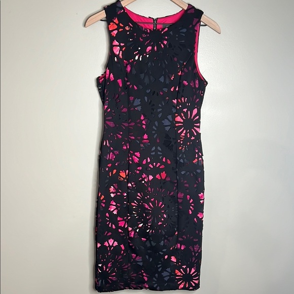 Vince Camuto Black Sleeveless Sheath Mini Dress - Picture 1 of 8